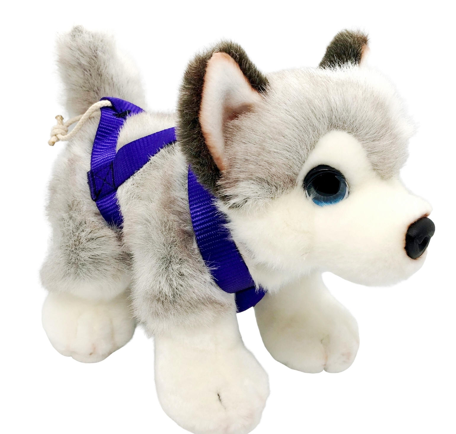 Cuddle Pup Husky in Harness